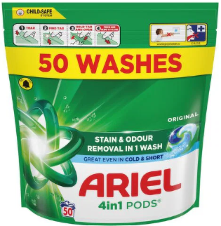 Ariel 4in1 PODS®, Washing Capsules 50
