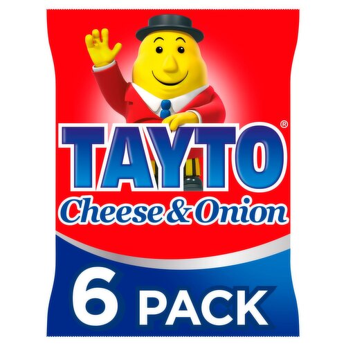 Tayto Cheese & Onion Crisps 6 x 25g