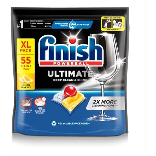 Finish All-in-One Dishwasher Tablets- 55