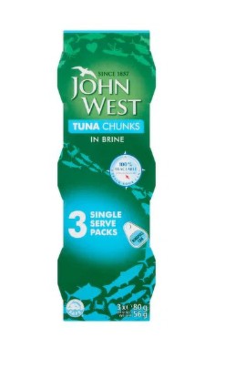 John West Tuna Chunks in Brine 3 x 80g