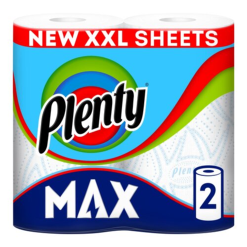 Plenty Max Kitchen Roll 2 Rolls